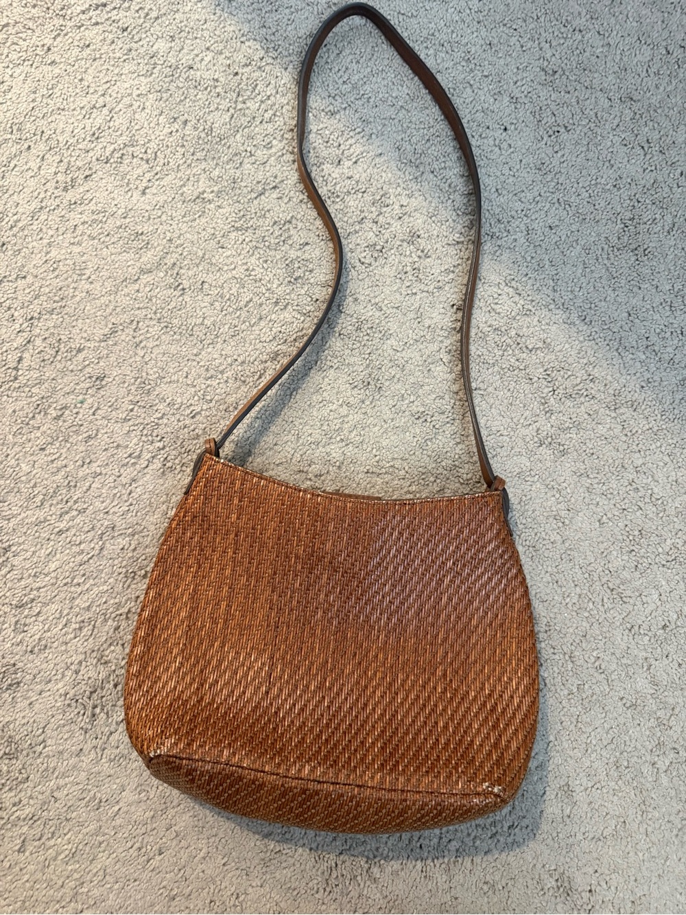Vintage Fossil Woven Brown Shoulder